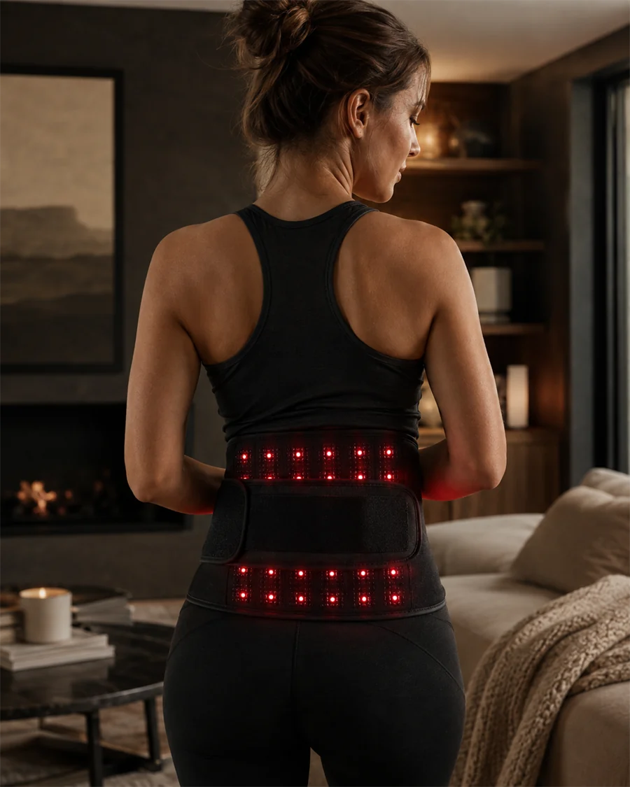Back red light product for an at-home routine